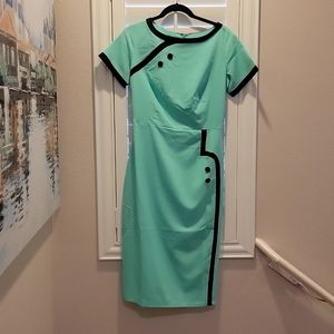Tatyana Mint Green Pencil Dress, Size L,